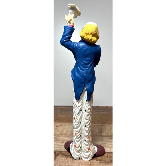 Collectible Circus Clown Figurine With Bird Decorative Statue - Picture 5 of 7
